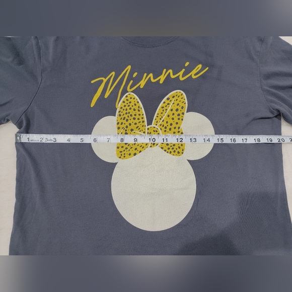 Disney Gray and Yellow Minnie Mouse Tee - Picture 3 of 4
